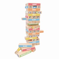 Bluey - Wooden Tumbling Tower (54 Blocks), Activity Toy, Suitable for Ages 3+