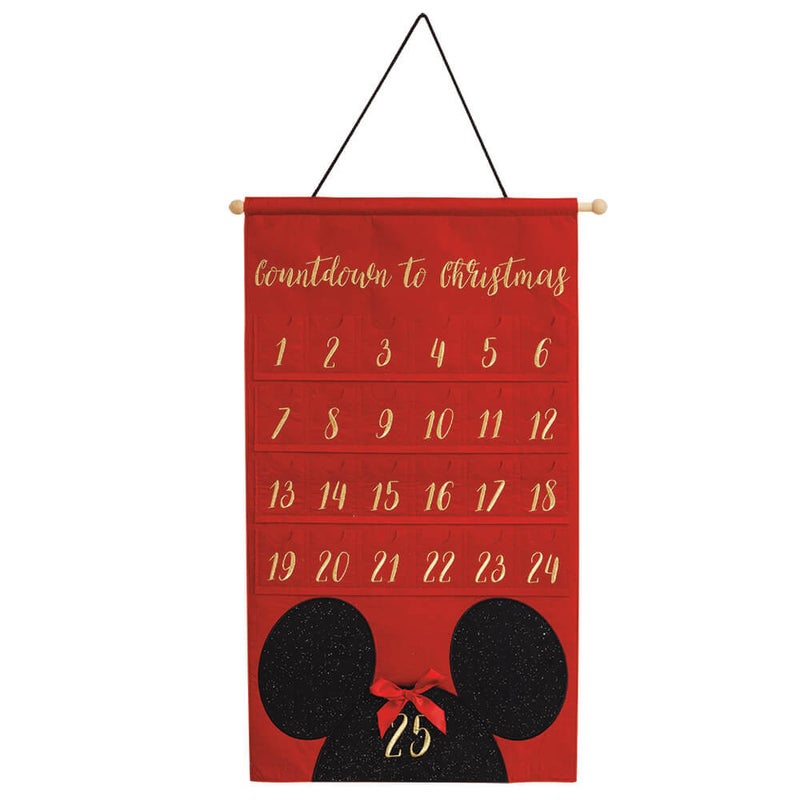Buy Disney Gifts Minnie Christmas Fabric Advent Calendar Fabric