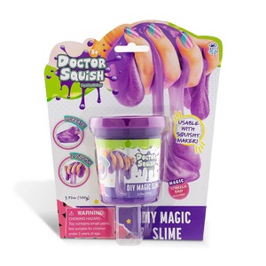 Doctor Squish - DIY Magic Slime With Sparkle Bag, Purple, 100g, Suitable for ages 8+