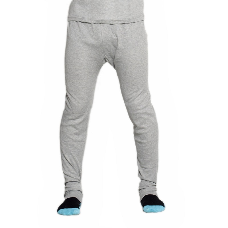 Buy 2 Pack Mens Grey Cotton Blend Thermal Underwear Long Johns Pants