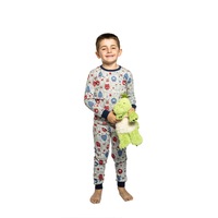 Boys Sizes 1-7 Monsters Cotton Long Sleeve PJS Pyjamas Marquise