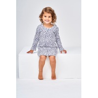 Girls Sizes 5-8 Grey Cheetah Nightie Long Sleeve PJS Pyjamas HL