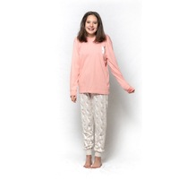 Girls Sizes 8-14 Coral Pink Unicorn Pyjamas Long Set PJS
