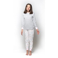 Girls Sizes 8-14 Grey More Sleep Please Pyjamas Long Set PJS 