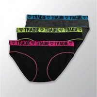Girls Tradie 6 Pack Sizes 6-16 Cotton Underwear Bikini Briefs Core (SB3)