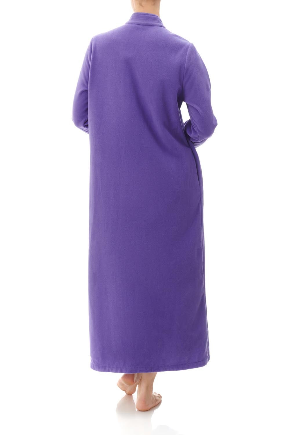 Ladies Hooded Dressing Gown Bath Robe Warm Soft Womens Fleece Zip Up Long  Robes O | Fruugo BH