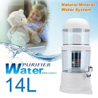 14L Benchtop 8 Stage Water Purifier Filter Ceramic Mineral Stone Carbon Filters