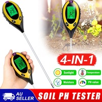 4 in 1 Soil PH Tester Moisture Sunlight Light Test Meter Tool Garden Farm Plants