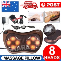 8 Heads Neck Massager Back Massager Body Massage Cushion Shiatsu Pillow Car/Home