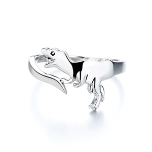 Adjustable Fashion Dinosaur Open Geometric Rings For Men/Women 2022 New Korea Trendy Adjustable Animal Ring Jewelry Gift