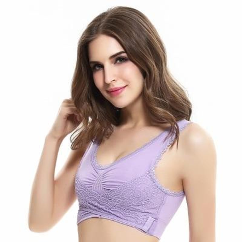 Lifts Anti-Sagging Wirefree Bra, Breathable Cool Lift up Air Bra,  Breathable Anti Saggy Breasts Bra (Black+Purple,4XL) : : Clothing,  Shoes & Accessories