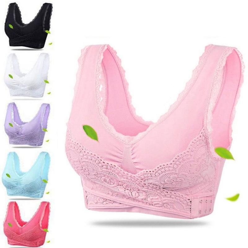 Mrat Clearance Bras for Women Clearance Ladies Traceless Comfortable No  Wire Vest Breathable Gathering Front Opening Buckle Bra Woman Underwear  Boomba Bra L_15 Purple M 