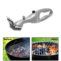 BBQ Grill Steam Cleaning Brush with Stainless Steel Bristles