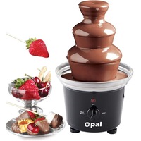 New Large 3-Tier Stainless Steel Chocolate Fondue Fountain with 500Ml Capacity