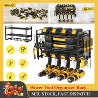 Power Tool Rack Organizer Storage Heavy Duty Drill Holder Wall Mount 3 Layers AU