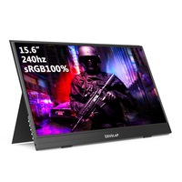 Wide Angle Touch Screen Monitor For Ps4, Switch, Xbox, Laptop, Phone easy to carry sleek modern design best battery powered portable monitor comaptible with all gaming consoles