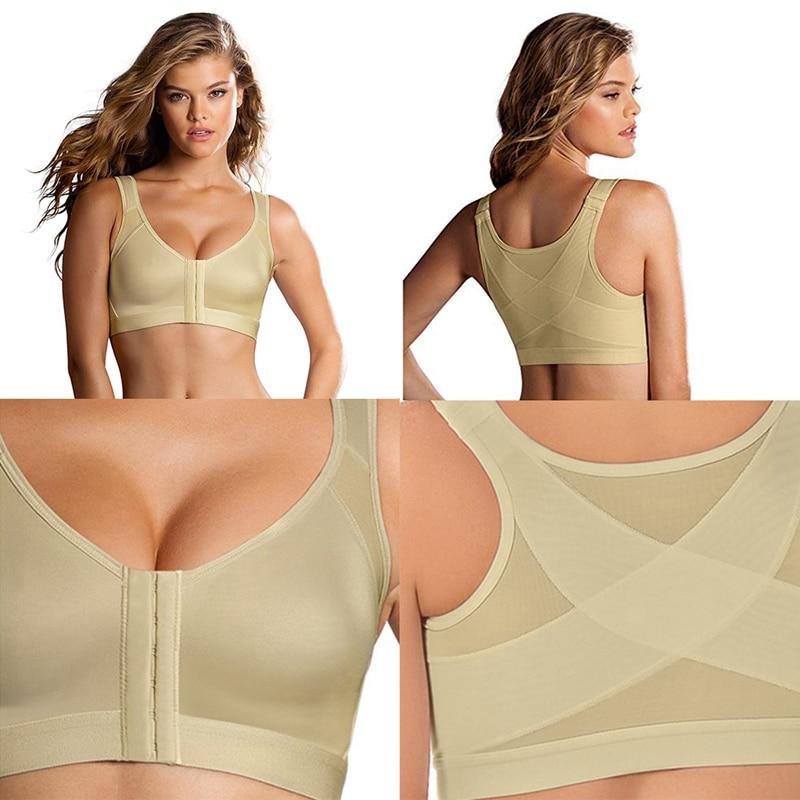 Active Sets S 5XL Front Closure Posture Corrector Lift Up Bra Women Push Up  Cross Back Underwear Shockproof Sports Support Fitness Vest BrasL230927  From Burberyrry, $1.09