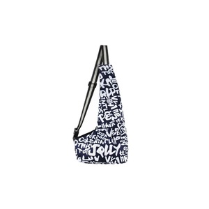 Pet Dog Puppy Cat Carrier Bag Oxford Cloth Sling - Printed Blue - Large