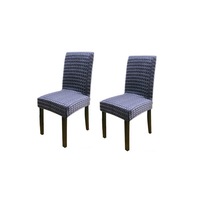 Dining Chair Covers Stretch Chair Covers, Chair Slipcover Chair Covers for Dining Room Set of 2- Grey