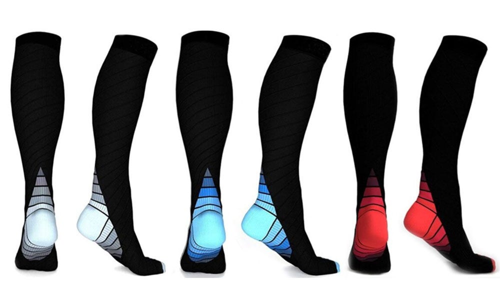 Athletic Compression Socks for Women & Men Circulation - Best for Medical,Running 3pairs
