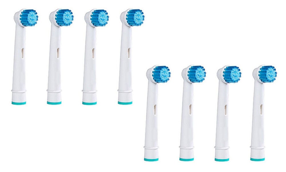 Compatible Toothbrush Replacement Heads - 8 Heads - Sensitive