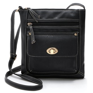 Purses for Women, Crossbody Bags for Women, Crossbody Purse, Handbags for Women, Multi Pocket Shoulder Bag - Black