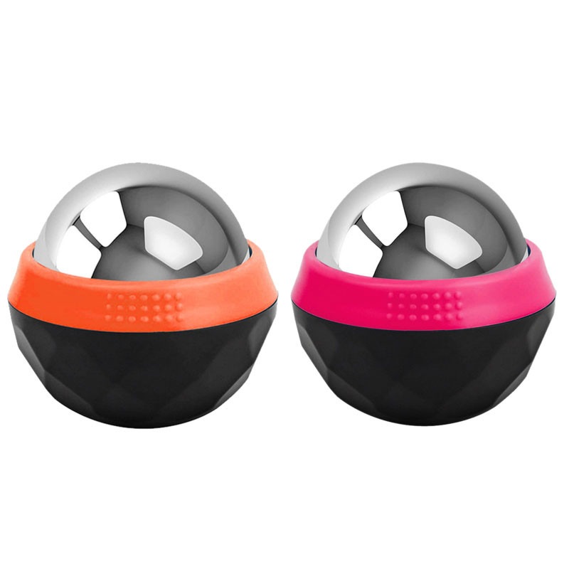Buy Cryosphere Cold Massage Roller Ball 2 pack Black with Rose Red