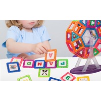 66 PCS Magnetic Building Blocks, Magnetic Tiles for Kids Toys Magnet Toys Set 3D Building Blocks