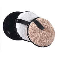 Makeup Remover Pads 3pcs set Ultra-soft Reusable Cleansing Pads (White, Coffee, Black)