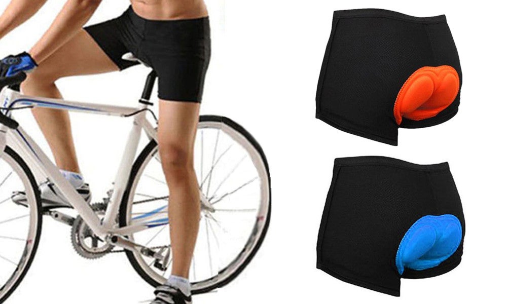 Padded Bike Shorts Cycling Underwear, 3D Padding Mountain Biking Bicycle Riding Liner Biker