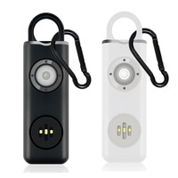 Personal Safety Alarm Rechargeable with Flashlight - 2pack