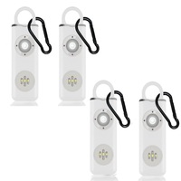 Personal Safety Alarm Rechargeable with Flashlight - 4pack