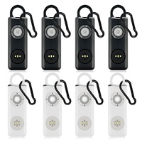 Personal Safety Alarm Rechargeable with Flashlight - 8pack