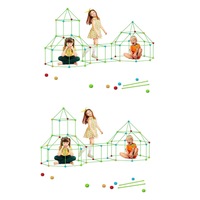Set of 285pcs DIY Kids Tent Fort Building Toys Kit Build Educational Learning Toys