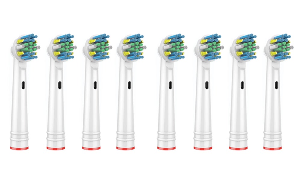 Replacement Toothbrush Heads Compatible for Oral-B Electric Toothbrush - 8x Floss Specialist