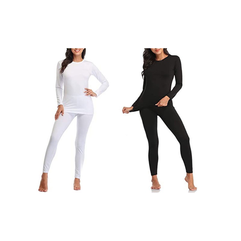 Buy Thermal Underwear Set for Women Long Johns Base Layer Fleece Lined