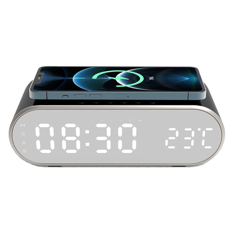Buy Wireless Charger with Alarm Clock Sleek and Stylish Charges Any