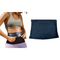 Waist Trimmer for Women, Waist Trainer Sauna Belt, Neoprene-free Waist Cincher, Sauna Slimming Belt- Black with Blue