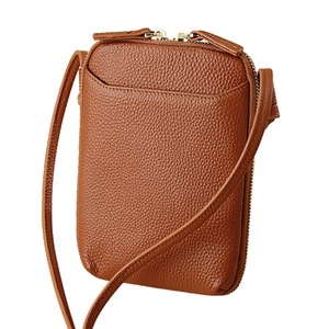 Small Crossbody Cell Phone Purse for Women, Mini Messenger Shoulder Handbag Wallet with Credit Card Slots - Brown