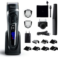 Hatteker Mens Beard Trimmer Hair Trimmer Cordless Hair Clipper Grooming Kit Mustache trimmer Precision Trimmer for Men Hair Cutting Kit Waterproof 3 In 1 RFC-69203