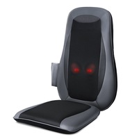 NAIPO Back & Neck Shiatsu Massage Cushion Massage Chair Massager with Heat Rolling Kneading Vibration Seat