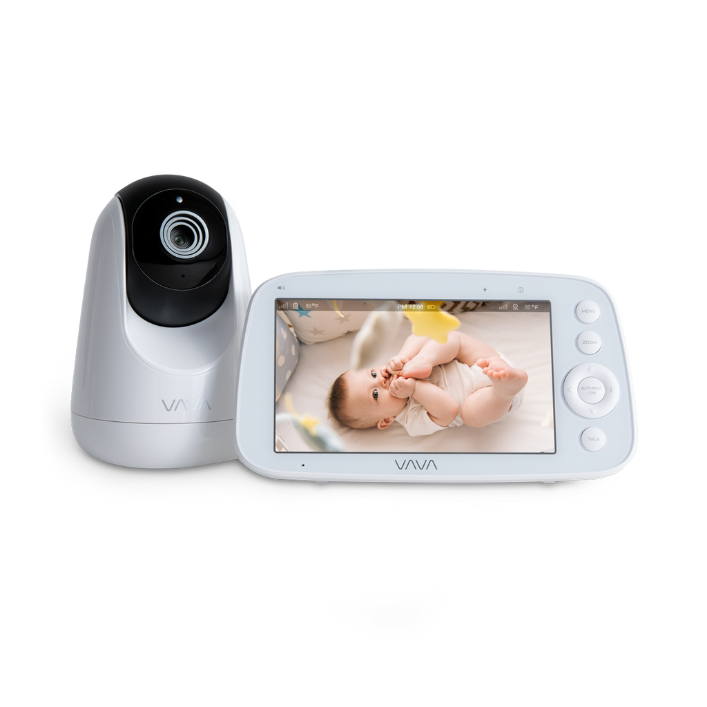 VAVA 5" 720P HD Display Video Baby Monitor with Camera and Audio, IPS Screen, 1000ft Range, 4500 mAh Battery, Two-Way Audio, One-Click Zoom, Night Vision and Thermal Monitor