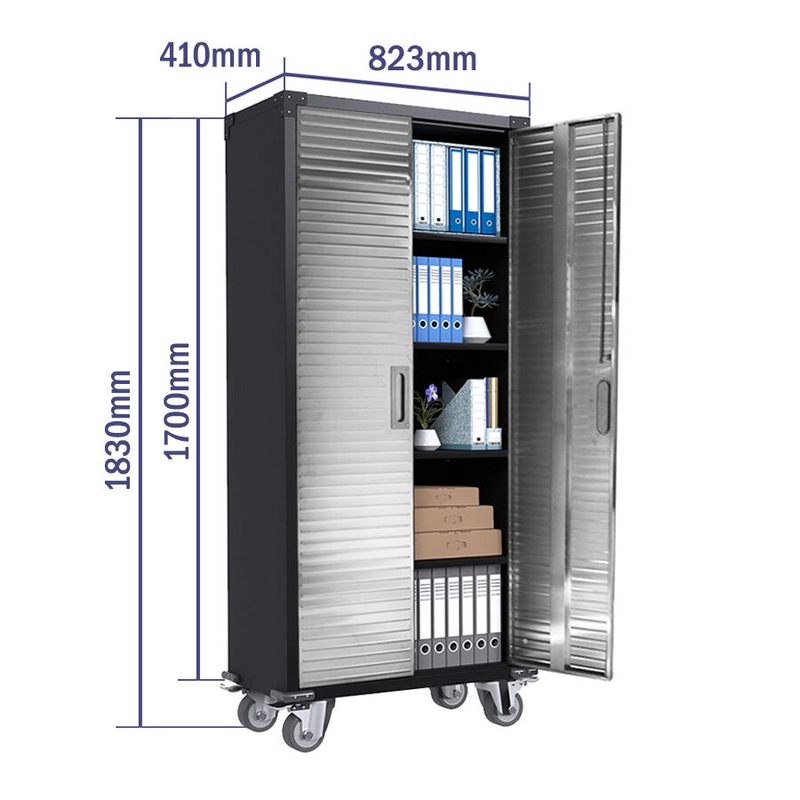 Buy Mobile Steel Storage Metal Garage Cupboard on Lockable