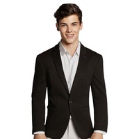 Boy's Black Trendy Slim Fit Sport Jacket/Blazer