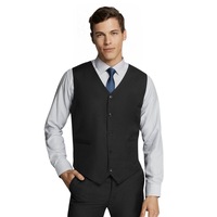 Modern Black Waistcoat