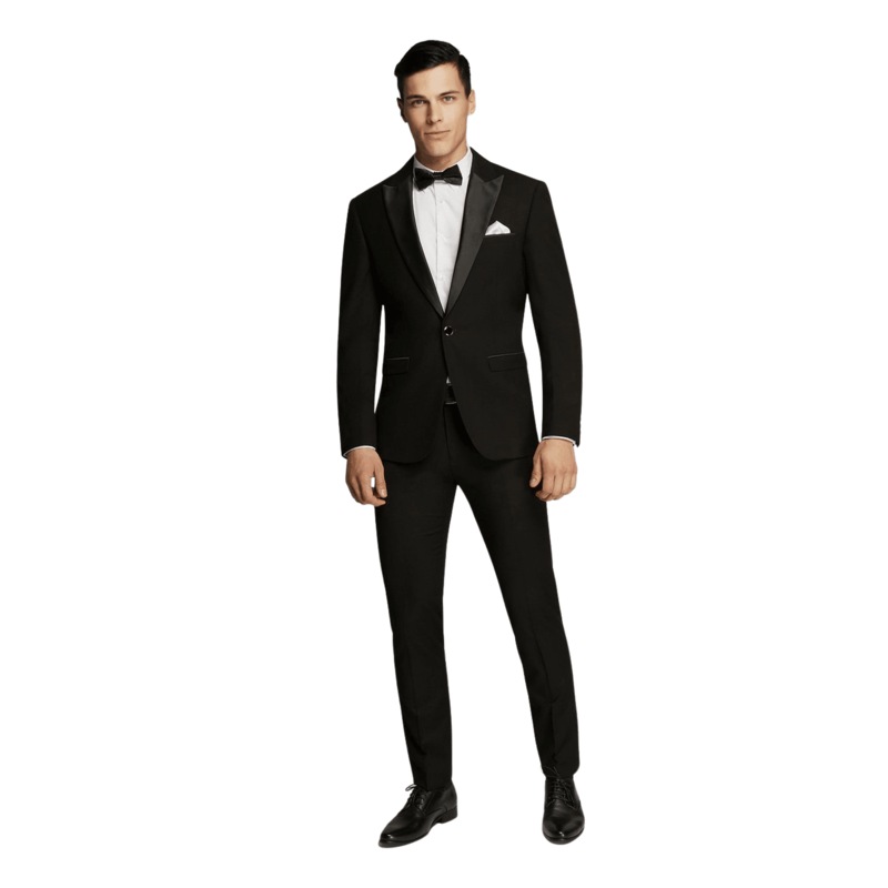 Buy Ashton Peak Satin Lapel Suit - MyDeal