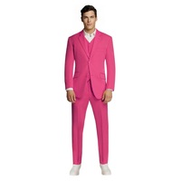 Microfiber Pink Suit