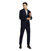 Men's Navy Formal Plain Slim Fit Suit