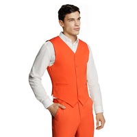 Microfiber Orange Waistcoat