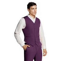 Microfiber Purple Waistcoat